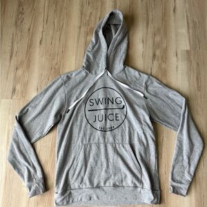 Swing Juice Golf Hoodie Men’s M Gray Pullover Hoodie Athletic Casual Sweatshirt